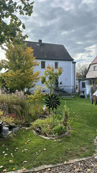 Ansicht - Haus mieten in Leipzig - Einfamilienhaus mit wunderschönem, großzügigen Garten in Rückmarsdorf zu vermieten!