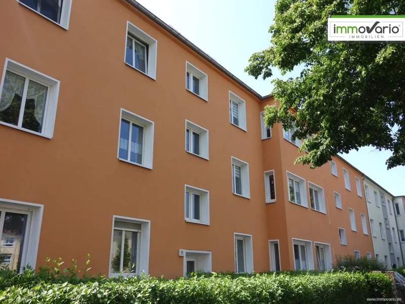 Objektansicht - Wohnung mieten in Magdeburg / Leipziger Straße - Gepflegte 3-Raum-Wohnung mit Wanne & Dusche sowie Balkon zum ruhigen und grünen Hinterhof.