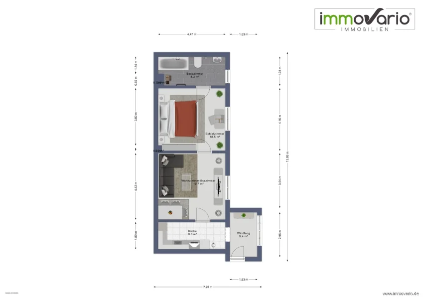 Grundriss Einliegerwohnung