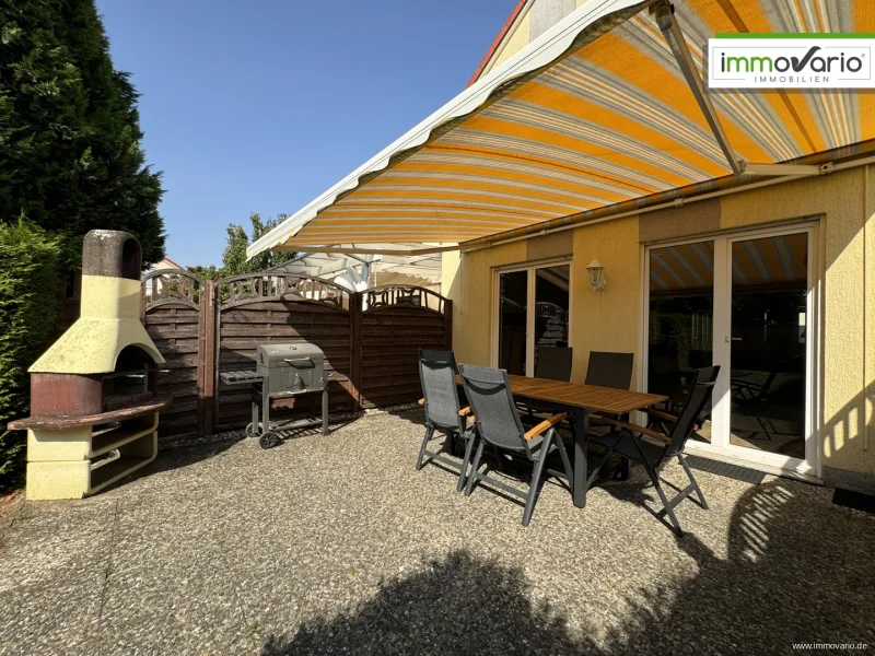 Terrasse - Haus kaufen in Magdeburg / Hopfengarten - Komplett saniertes Reihenmittelhaus im Hopfengarten zu verkaufen!