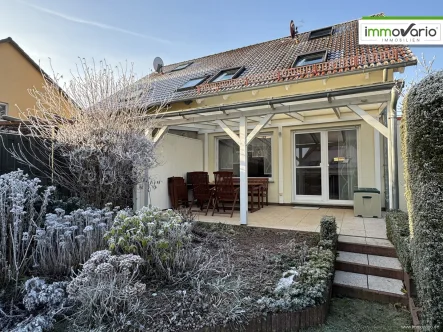 Terrasse - Haus kaufen in Irxleben - Gepflegte und bezugsfertige Doppelhaushälfte im beliebten Irxleben zu verkaufen!