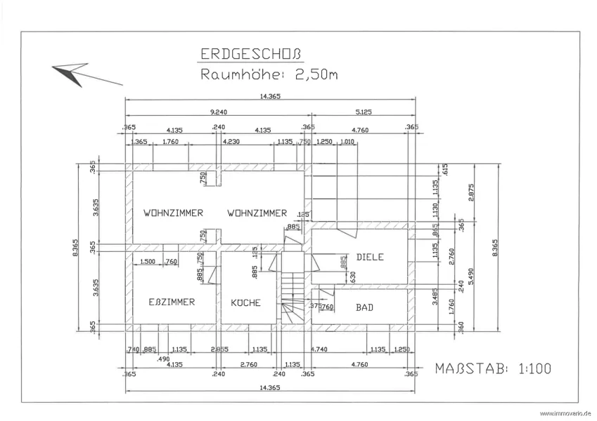 Grundriss Erdgeschoss