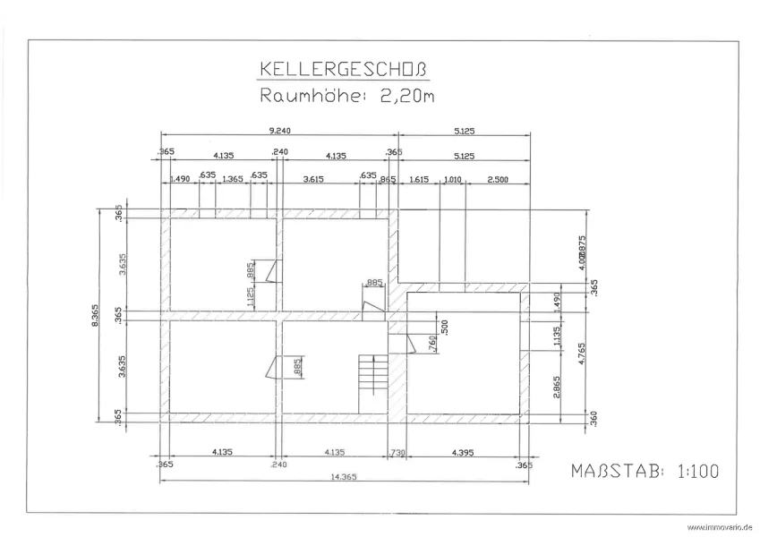 Grundriss Kellergeschoss