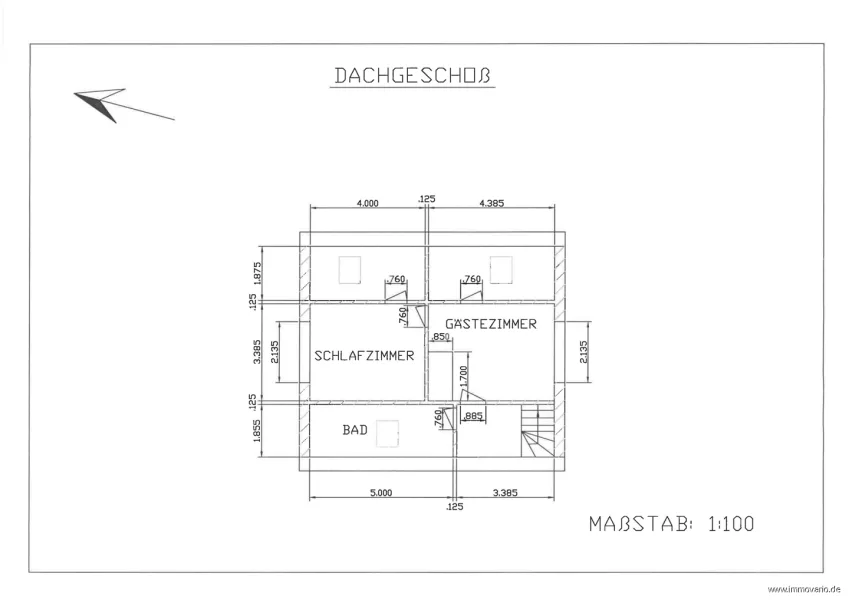 Grundriss Dachgeschoss