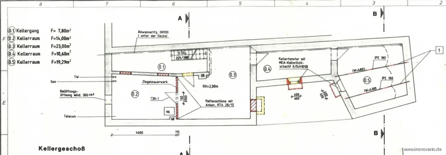 Grundriss Kellergeschoss