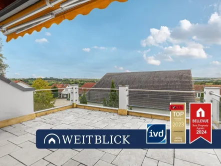 Dachterrasse - Wohnung kaufen in Markgröningen - WEITBLICK: Wohnen in guter Lage!