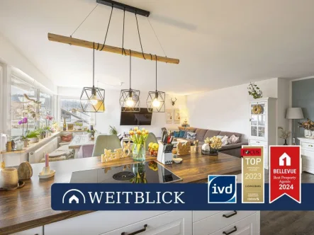 Wohn- und Essbereich - Wohnung kaufen in Affalterbach - WEITBLICK: Happy Family!