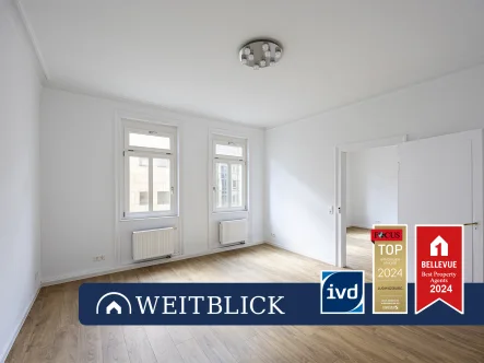 Titelbild - Wohnung kaufen in Stuttgart / Stuttgart-West - WEITBLICK: Wie in alten Zeiten!