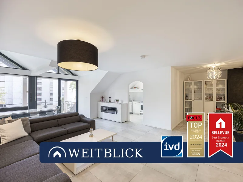 Titelbild - Wohnung kaufen in Fellbach - WEITBLICK: Heiter mit Aussicht!