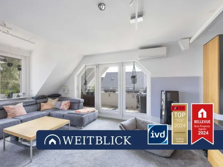 Titelbild - Wohnung kaufen in Hemmingen - WEITBLICK: Ein Zuhause zum Verlieben – Stilvolle Maisonette mit Balkon und viel Charme!