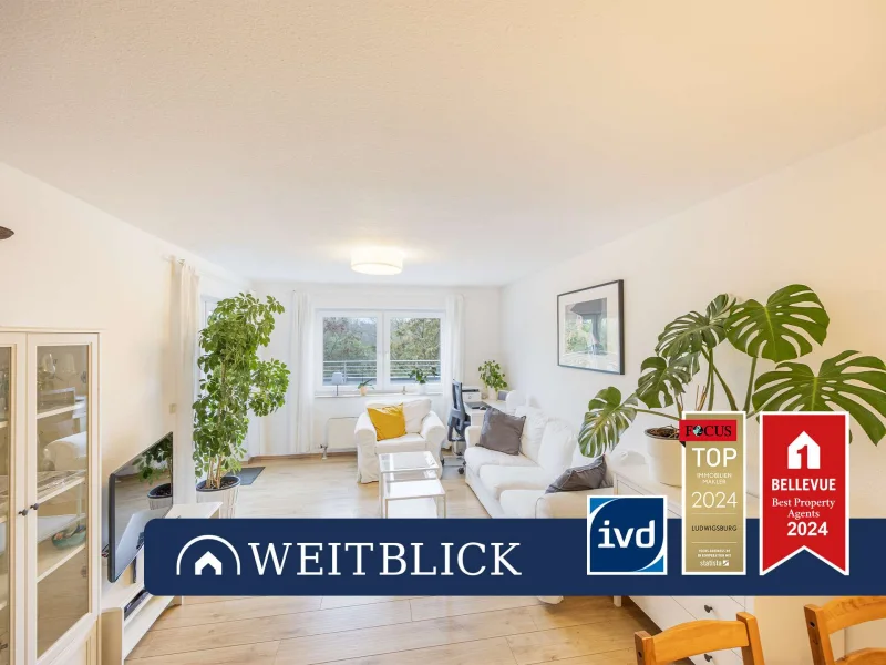 Titelbild - Wohnung kaufen in Marbach am Neckar - WEITBLICK: Gemütliches Wohnglück mit Neckarblick!