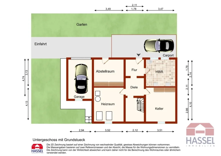 Grundriss Untergeschoss