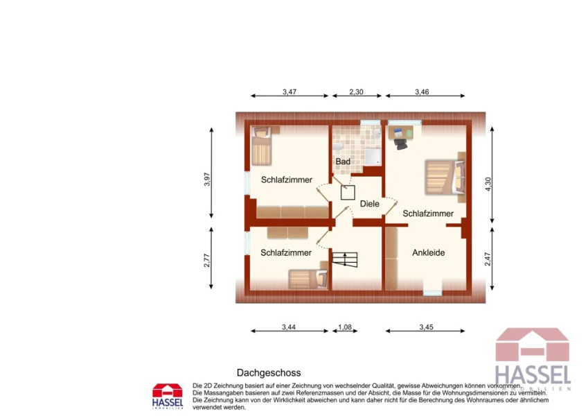 Grundriss Dachgeschoss