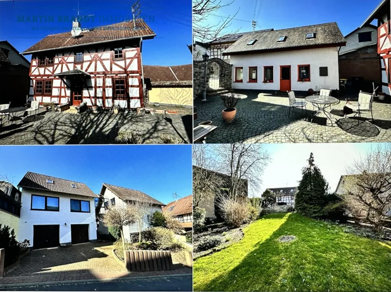 Häuser Ensemble - Haus kaufen in Hünstetten / Görsroth - Wunderschönes Fachwerk-, Gästehaus & Bürogebäude Ensemblein Traumlage von Hünstetten / Görsroth