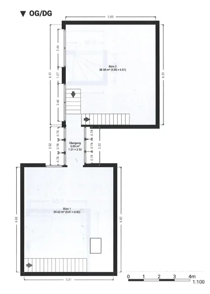 Bürogebäude 1 und 2 Obergeschoss