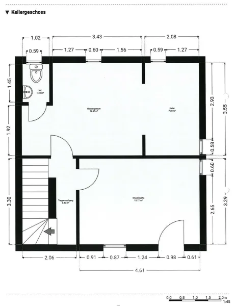 Grundriss Keller Exposé