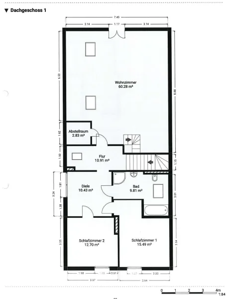 Grundriss Dachgeschoss EXPOSÉ