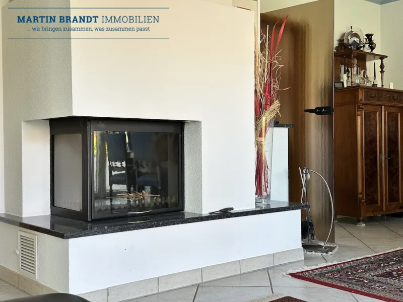 Kamin im Wohnzimmer