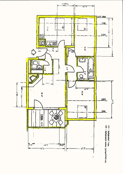 Grundriss der Wohnung