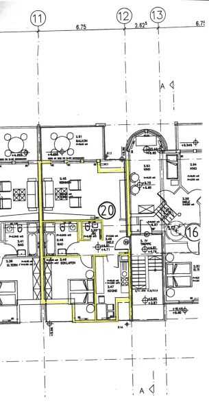 Grundriss der Wohnung