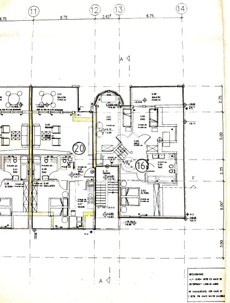 Grundriss der Wohnung 20