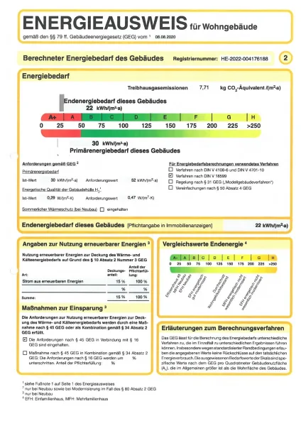 Energieausweis Seite 2