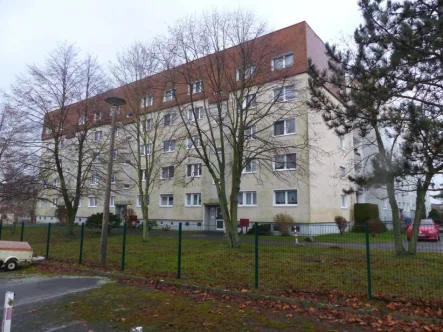 Ansicht der Wohnanlage  - Wohnung kaufen in Oschatz - Anlageobjekt! Vermietete Eigentumswohnung in Oschatz zu verkaufen