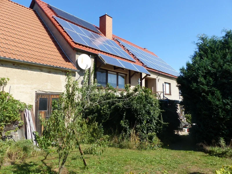 Ansicht Hinterhaus B.2 - Haus kaufen in Liebschützberg - Charmantes Dreiseitenhof-Anwesen im Ortsteil Laas - Gemeinde Liebschützberg zu verkaufen