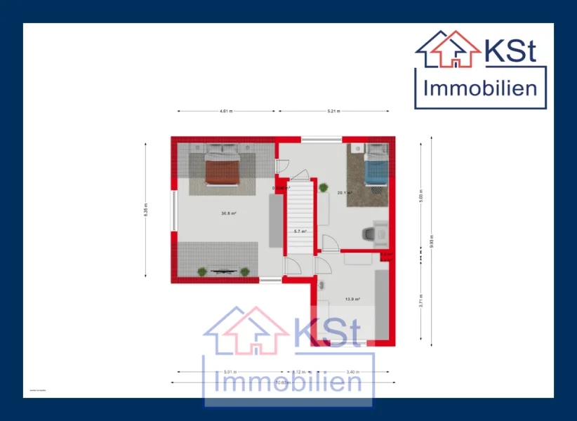 Grundriss Obergeschoss