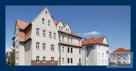 Ansicht - Wohnung kaufen in Leipzig / Knautkleeberg - Hochwertige Maisonettewohnung in Toplage: 2 Zimmer, sonnige Dachloggia, edles Parkett, modernes Bad!