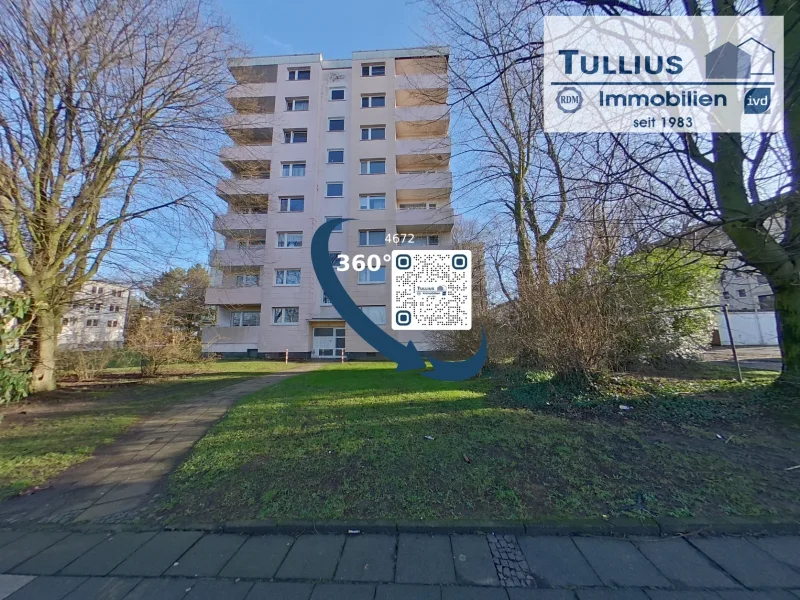 Ansicht - Wohnung kaufen in Essen - 2-Zimmer Eigentumswohnung mit Loggia in Essen-Altenessen