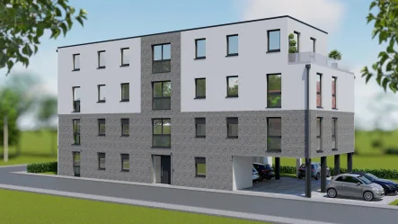 Außenansicht - Wohnung kaufen in Hameln - Ihr neues IMMOBILIEN QUARTIER: Barrierefreie & energieeffiziente KfW-40-Wohnung mit Förderung!