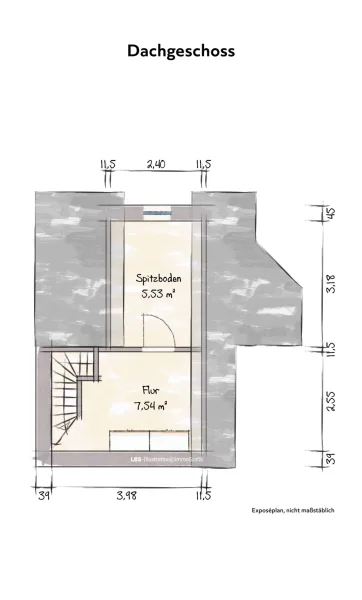 Spitzboden Wohnung 4