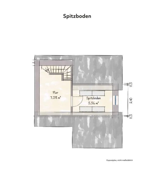 Spitzboden Wohnung 7