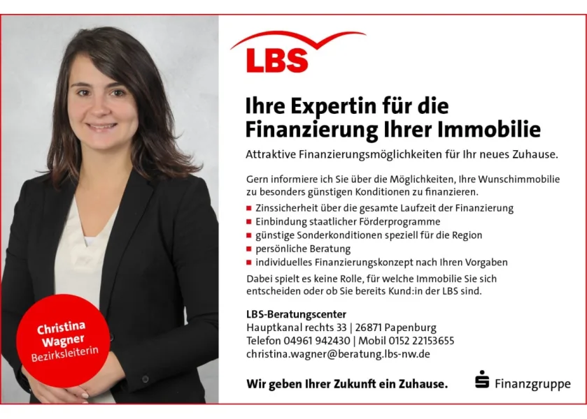 Ihre Finanzierungsexpertin