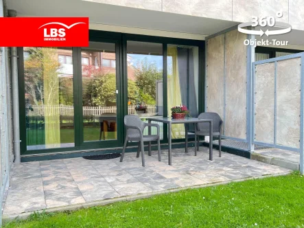 Terrasse - Wohnung kaufen in Langeoog - Seltene Gelegenheit: gemütliche Ferienwohnung im EG auf Langeoog!