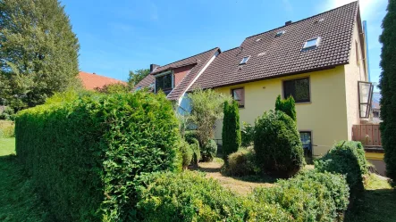 Garten - Haus kaufen in Moringen - Doppelhaushälfte mit Garage und sonniger Terrasse!