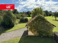 Aussicht Garten vom Balkon