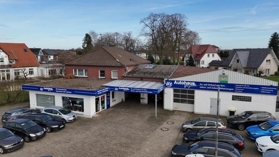 dji_fly_20240301_132726_0021_1 - Halle/Lager/Produktion kaufen in Drebber - Gewerbeobjekt mit Wohnhaus mit 3 Wohneinheiten in 49456 Drebber