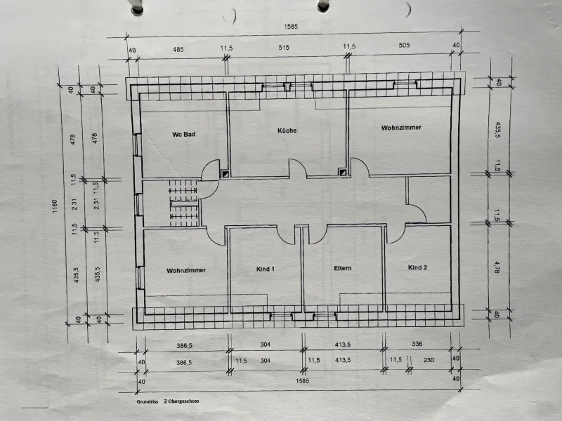 Grundriss Dachgeschoss