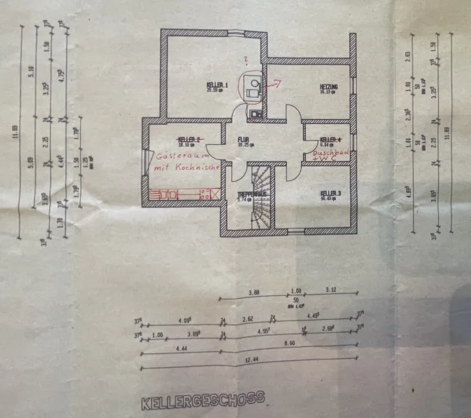 Grundriss Kellergeschoss 1