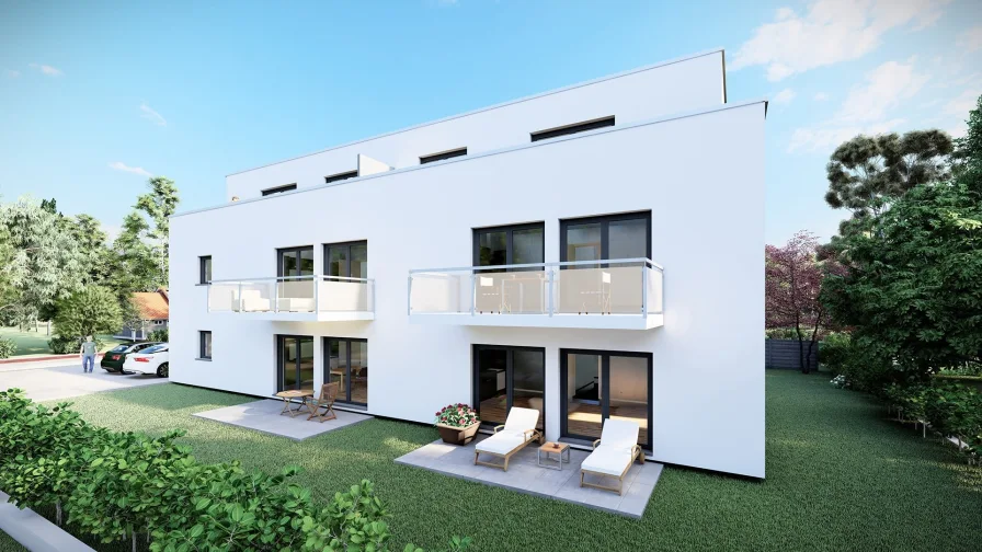 Ansicht - Wohnung kaufen in Braunschweig - Energiesparender Neubau in BS / Thune mit Gartenanteil