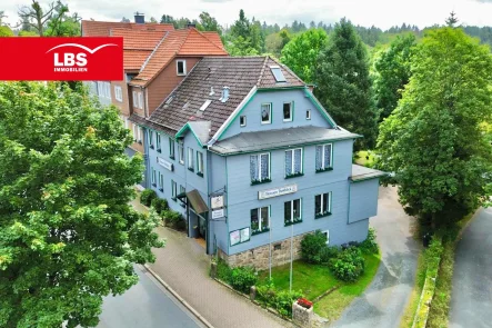 Nord-/Westansicht - Gastgewerbe/Hotel kaufen in Braunlage - Pensionsbetrieb in zentraler Lage von Braunlage mit Entwicklungspotential!