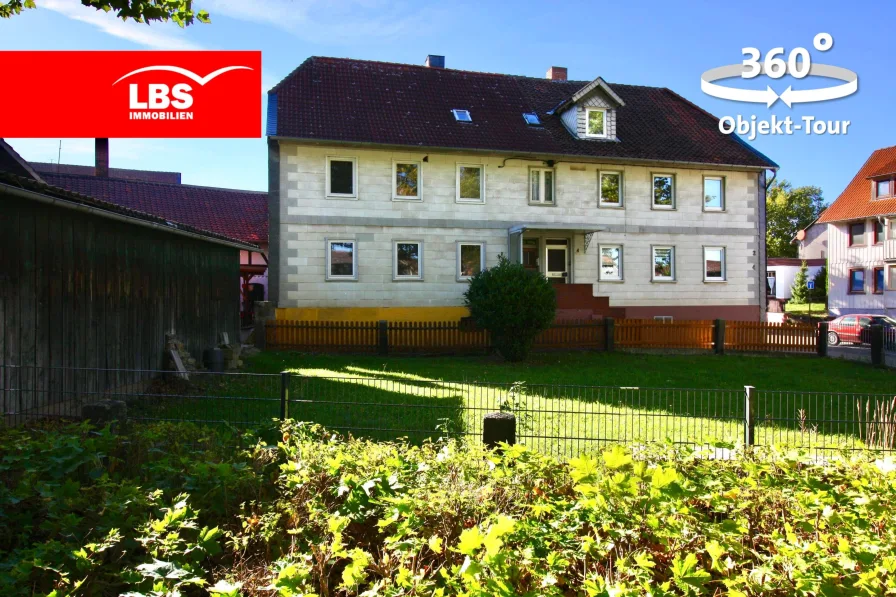 Nordwestansicht - Haus kaufen in Bad Harzburg - Haus in Harlingerode sucht Handwerker!