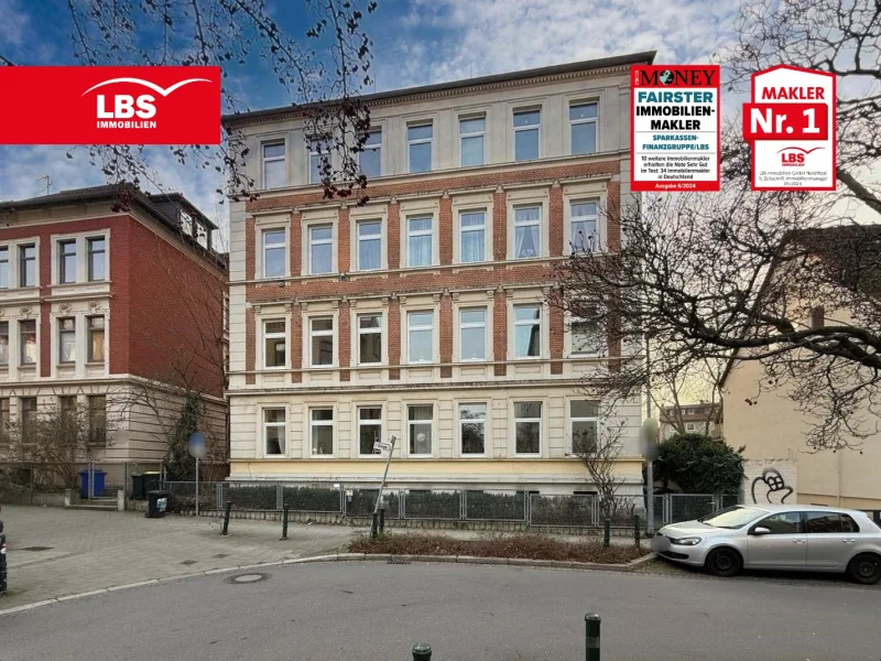 Hausansicht - Wohnung kaufen in Braunschweig - Eleganter Altbau mit Jugendstil-Flair im Herzen des östlichen Ringgebiets