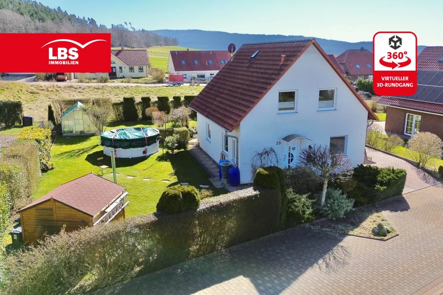 Nord-/Ostansicht - Haus kaufen in Langelsheim - Direkt zum einziehen! Herrliches EFH in ruhiger Lage von Lutter OT!