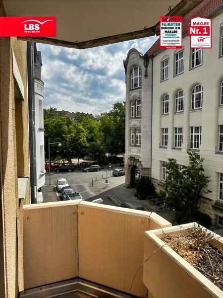 Blick vom Balkon