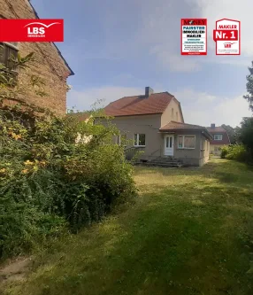 Gartenansicht  - Haus kaufen in Bestensee - Leben auf dem Land *Bauernhaus+Nebengelaß mit Platz für 2 weitere Häuser*