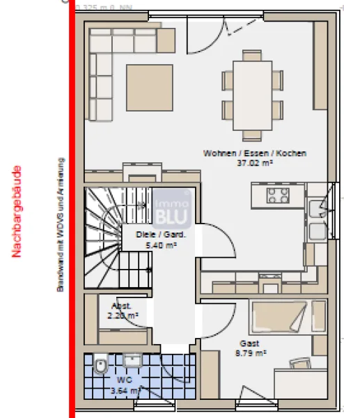 Grundriss EG, beispielhaft