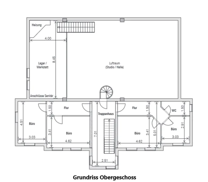 Grundriss Obergeschoss